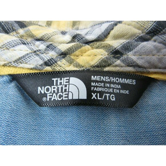 The North Face Mens Lot Of 2 Grey Yellow Tan White Button Up Shirt XL - Picture 5 of 7